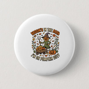 Halloween Hexen-Kürbis-Patch Humor Button