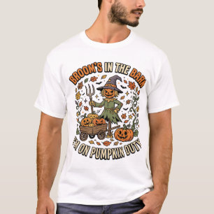 Halloween Hexen-Kürbis-Patch Humor T-Shirt