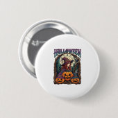 Halloween Hexen Kürbisse Mondphasen_1 Button (Vorne & Hinten)