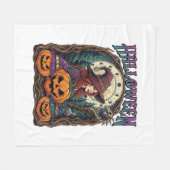 Halloween Hexen Kürbisse Mondphasen_1 Fleecedecke (Vorderseite (Horizontal))