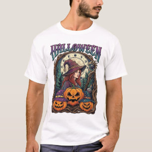 Halloween Hexen-Kürbisse Mondphasen_1 T-Shirt