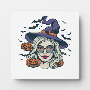 Halloween Hexen lustiger Halloween Fotoplatte