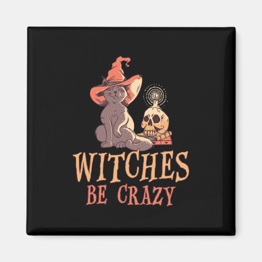 Halloween Hexen Magnet (Vorne)