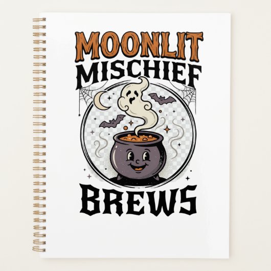 Halloween Hexen Mond Unfug Planer (Vorderseite)