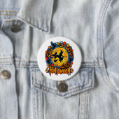 Halloween-Hexen Mondlicht Button (Beispiel)