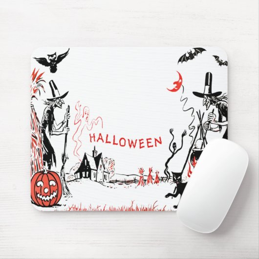 Halloween Hexen Mousepad (Mit Mouse)