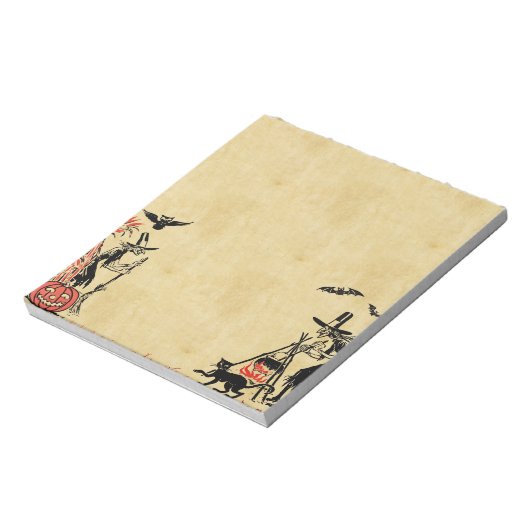 Halloween Hexen Notepad Notizblock (Rotiert)