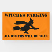 Halloween Hexen Parking Spaß Banner (Horizontal)