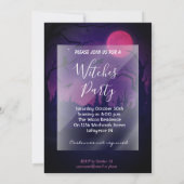 Halloween Hexen-Party Einladung (Rückseite)
