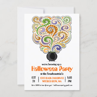 Halloween Hexen Party Einladung I