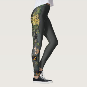 Halloween Hexen Party Nachtplaner Einladung Leggings