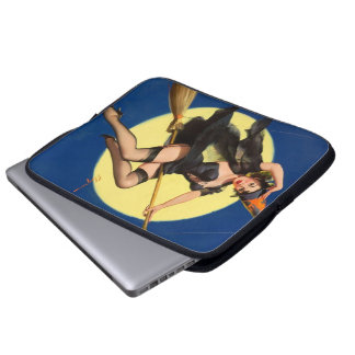 Halloween Hexen Pin Up Mädchen Laptopschutzhülle