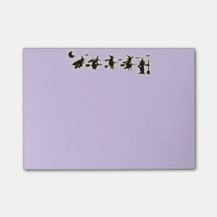 Halloween-Hexen Post-it Klebezettel