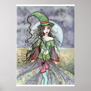Halloween Hexen Poster Druck von Molly Harrison