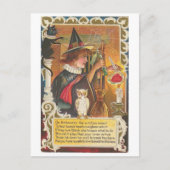 Halloween Hexen Postkarte (Vorderseite)