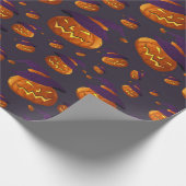 Halloween Hexen Pumpkins Geschenkpapier (Ecke)