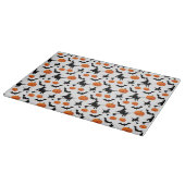 Halloween Hexen, Pumpkins und Fledermäuse Schneidebrett (Ecke)