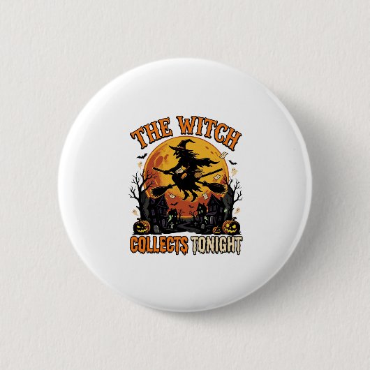 Halloween Hexen Sammlung Humor Button (Vorderseite)