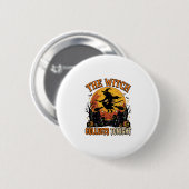 Halloween Hexen Sammlung Humor Button (Vorne & Hinten)