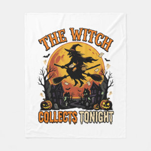 Halloween Hexen Sammlung Humor Fleecedecke