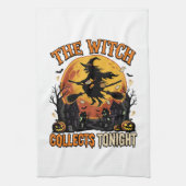 Halloween Hexen Sammlung Humor Geschirrtuch (Vertikal)