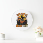 Halloween Hexen Sammlung Humor Große Wanduhr (Zuhause)