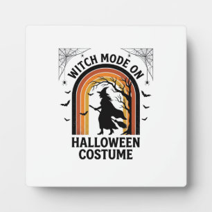 Halloween-Hexen-Shirt Lustiges Kostüm Vintage-Grav Fotoplatte