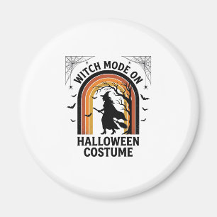 Halloween-Hexen-Shirt Lustiges Kostüm Vintage-Grav Magnet