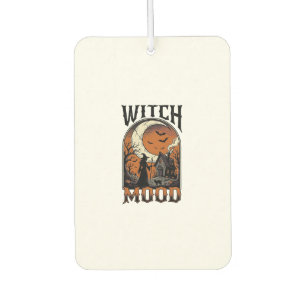 Halloween-Hexen-Shirt Vintage-Geister-Mond-Design_ Autolufterfrischer