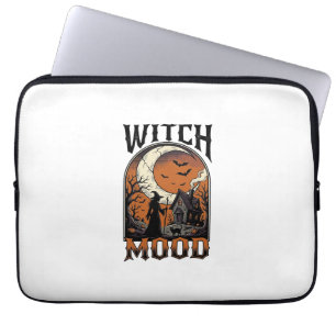 Halloween-Hexen-Shirt Vintage Geister-Mond-Design_ Laptopschutzhülle