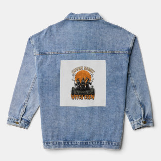 Halloween-Hexen-Shirt Vintage Graviert Coven Nacht Jeansjacke
