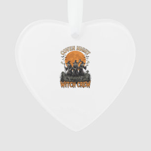 Halloween-Hexen-Shirt Vintage Graviert Coven Nacht Ornament