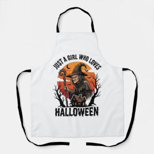 Halloween-Hexen-Shirt Vintage-Gravur-Kostüm-Ar Schürze