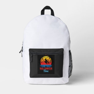 Halloween Hexen Sonnenuntergang Vektor Bedruckter Rucksack