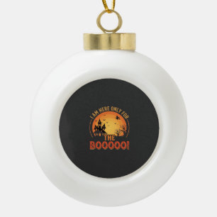 Halloween Hexen Spukhaus Boo Design_1 Keramik Kugel-Ornament