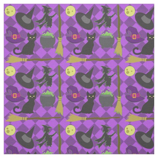 Halloween-Hexen Stoff (Muster)
