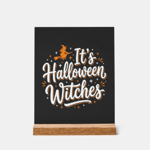 Halloween Hexen Süße Hexe Zitat Design_1 Acrylschild