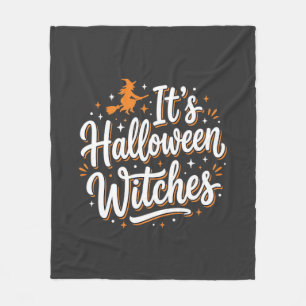 Halloween Hexen Süße Hexe Zitat Design_1 Fleecedecke