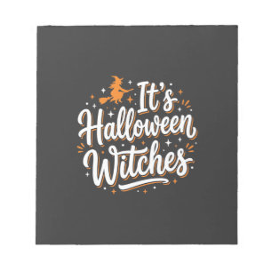 Halloween-Hexen Süße Hexe Zitat Design_1 Notizblock