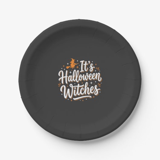 Halloween Hexen Süße Hexe Zitat Design_1 Pappteller (Vorderseite)