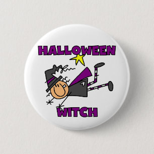 Halloween Hexen T - Shirt und Geschenke Button