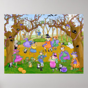 Halloween Hexen Tanzparty Poster