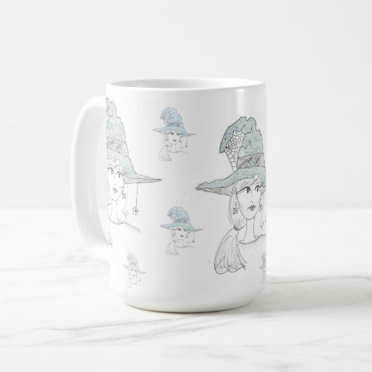 Halloween Hexen-Tasse Kaffeetasse (Vorderseite Links)