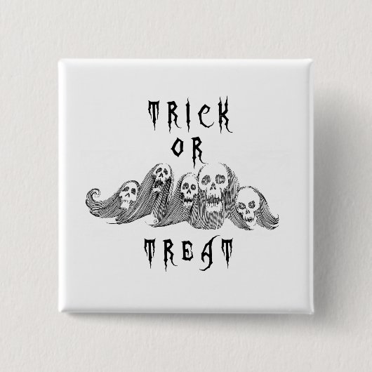 Halloween Hexen Trick oder Treat Button (Vorderseite)