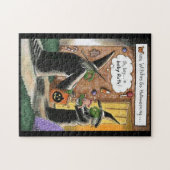 Halloween-Hexen-Trick oder Treat Puzzle (Horizontal)