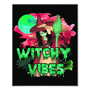 Halloween Hexen-Vibes Fotodruck