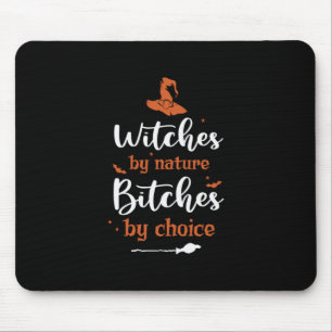 Halloween Hexen von Natur Geburtstag Mousepad