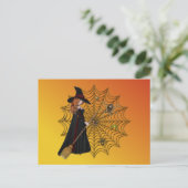 Halloween Hexen Wed Postkarte (Stehend Vorderseite)