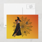 Halloween Hexen Wed Postkarte (Vorne/Hinten)