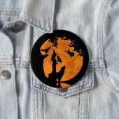 Halloween Hexen, Wolf Raven und Owl Button (Beispiel)